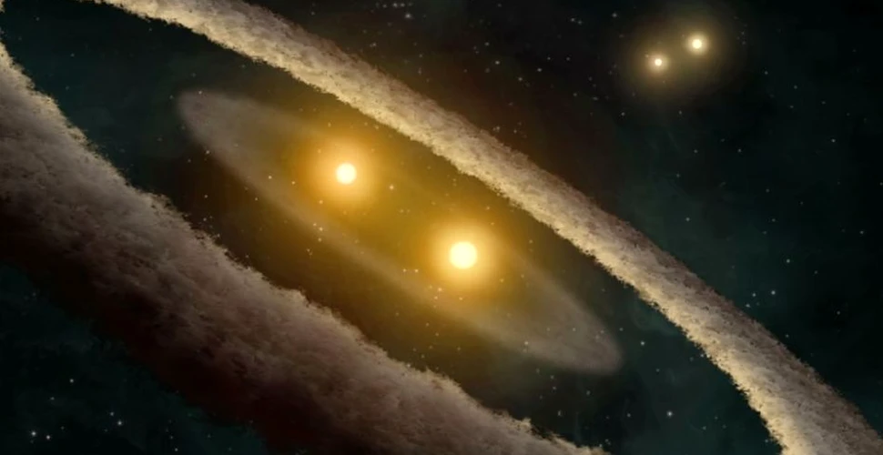 Astronomii au reuşit să observe formarea unui sistem stelar cvadruplu