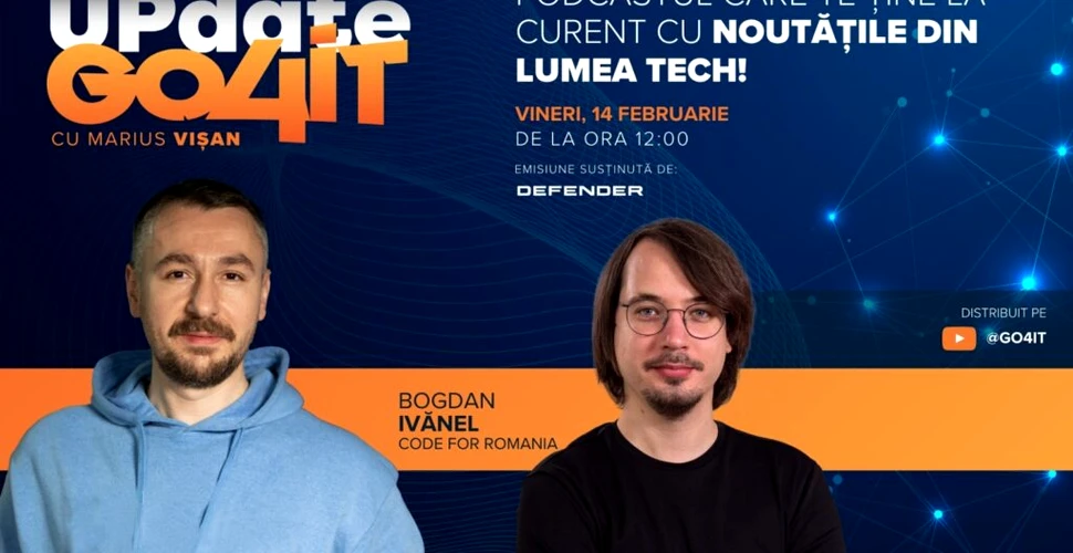 Bogdan Ivănel (Code for Romania), invitat în episodul 12 din „Update Go4it”