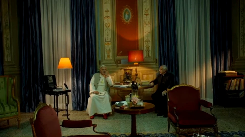 ”The Two Popes/ Cei doi papi”, filmul în care Anthony Hopkins interpretează rolul Papei Benedict
