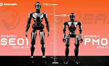 China a dezvăluit un robot umanoid ultra-acrobatic a cărui talie se poate roti la 320°