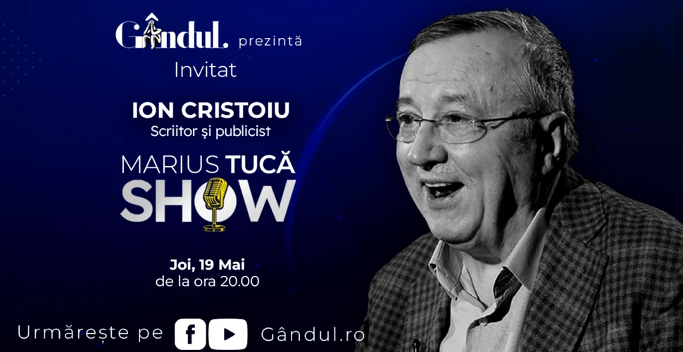 Marius Tucă Show începe joi de la ora 20.00, live pe gandul.ro