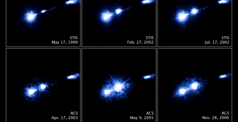 Hubble a surprins  “focuri de artificii” dintr-o nebuloasa