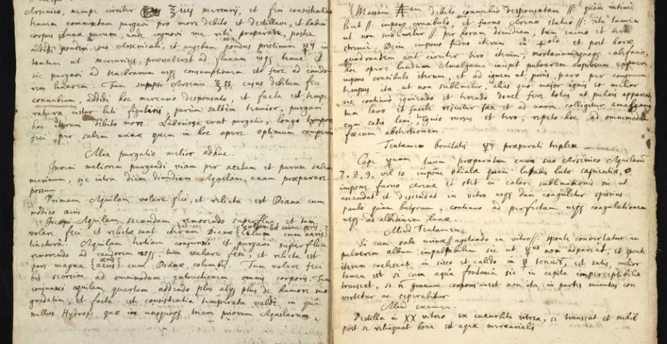 După 400 de ani, un manuscris al lui Newton a ieşit la iveală. Conţine reţeta ingredientului cheie pe care mulţi l-au căutat pentru obţinerea tinereţii VEŞNICE- FOTO
