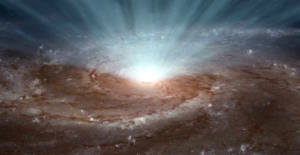 O gaură neagră uriaşă a generat un vânt cosmic care poate modifica destinul unei galaxii