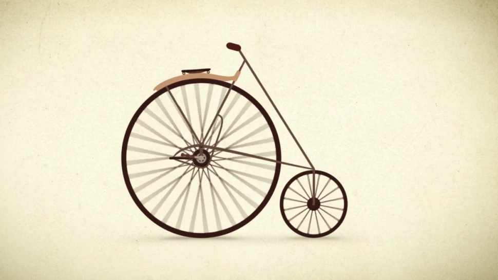 Evoluţia bicicletei, într-un video de un minut. Toate etapele parcurse de această invenţie până a devenit ceea ce ştim acum. VIDEO