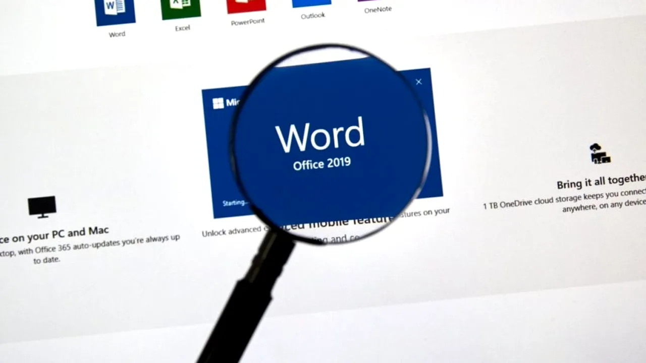 MONTREAL, CANADA - JANUARY 10, 2019: MIcrosoft Office Word 2019 app. Microsoft Office 2019 is the new version of Microsoft Office, a productivity suit 