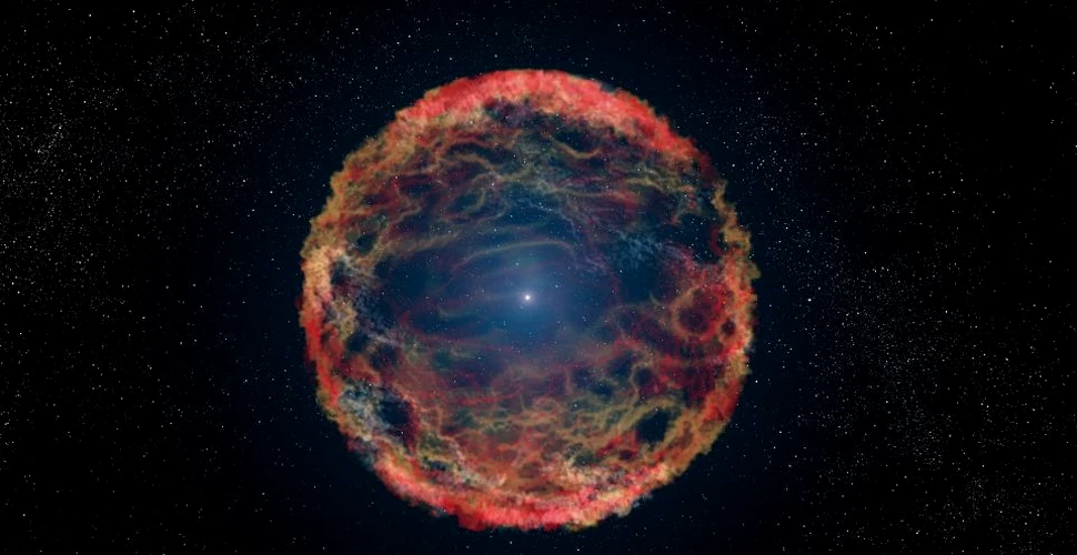 Explozia unei stele oferă informaţii despre modul în care se formează stelele masive