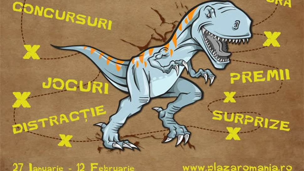 Dinozaurii sunt în oraş! Kids` Dino Dig, lumea preistorică, reînvie în Plaza România
