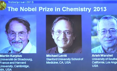 Premiul Nobel pentru chimie pe 2013, atribuit lui Martin Karplus, Michael Levitt şi Arieh Warshel