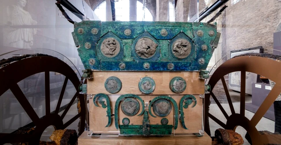 Carul ceremonial din Pompeii a fost reconstruit și expus publicului