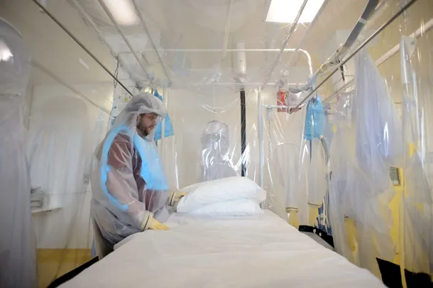 Secţia dedicată pacienţilor infectaţi cu Ebola din cadrul Royal Free Hospital din Londra