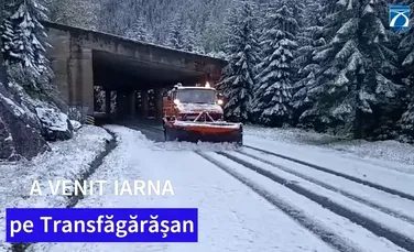 Prima zăpadă din această toamnă pe Transfăgărășan și Transalpina