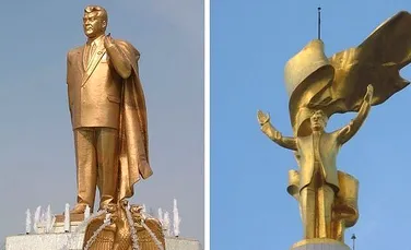 Statuia din aur a dictatorului Saparmurat merge la topit