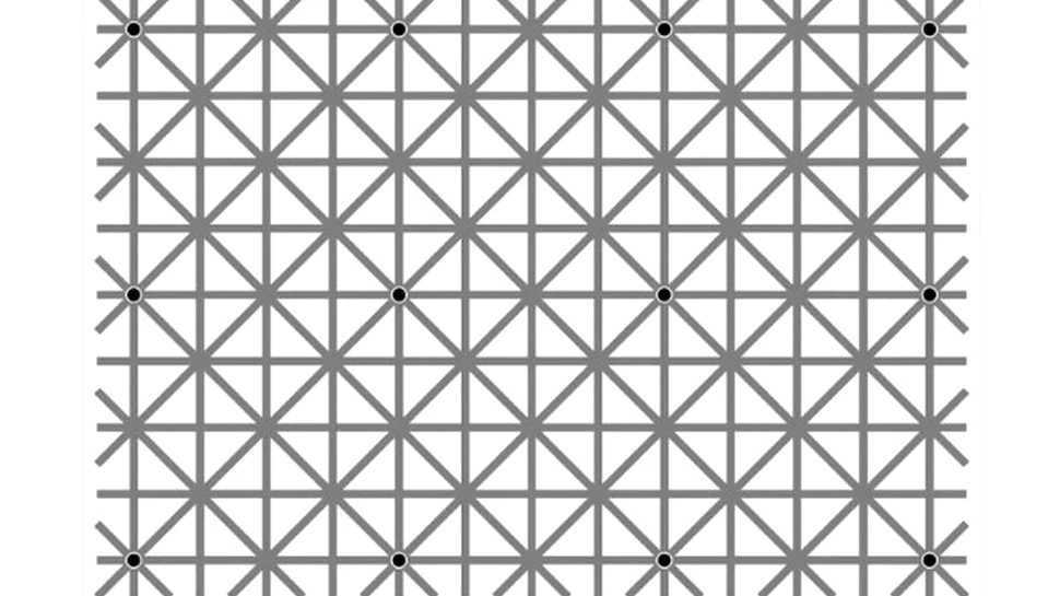 O nouă iluzie optică a devenit virală. Tu poţi vedea 12 puncte negre în imagine?