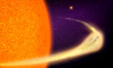 Astronomii au descoperit o planetă cu o coadă de cometă
