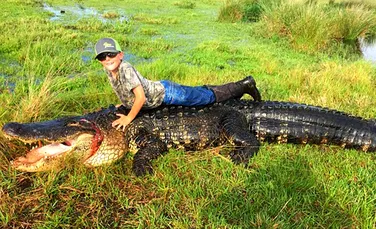 Vânători din Florida au prins un aligator de dimensiuni URIAŞE. ”Este cel mai mare pe care l-am ucis vreodată în sălbăticie” – FOTO+ VIDEO