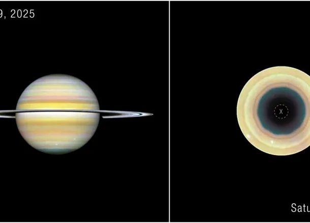 Astronomii au descoperit o structură misterioasă la polul sud al lui Saturn