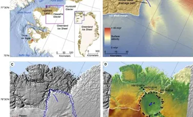Descoperirea uimitoare a unui crater imens în Groenlanda dezvăluie încă o parte din istoria Pământului