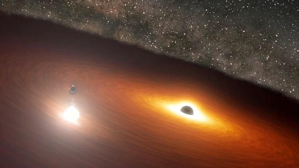 Astronomii pot ”prezice” comportamentul a două găuri negre care se ciocnesc