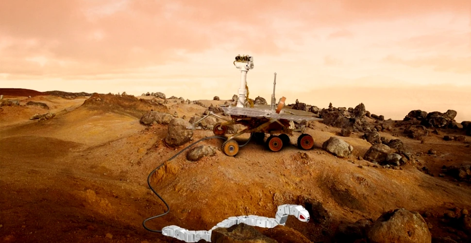Marte, planeta şerpilor de metal: cercetătorii dezvoltă roboţi serpentiformi destinaţi explorării Planetei Roşii (VIDEO)