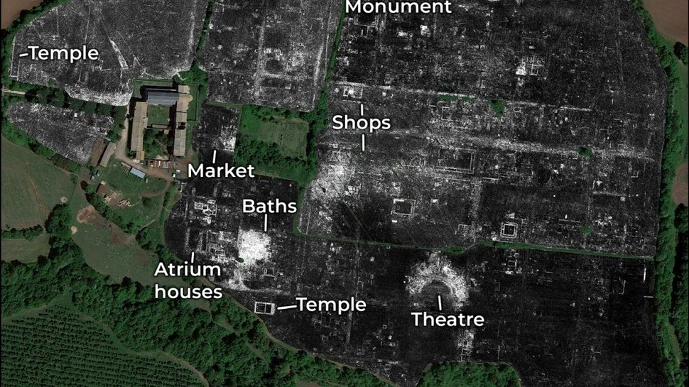 Splendoarea unui vechi oraș roman, dezvăluită cu ajutorul unei tehnologii de ultimă generație care nu necesită săpături