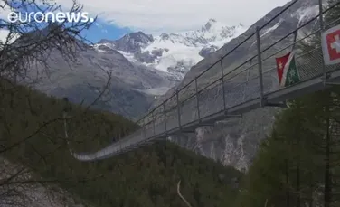 VIDEO. Elveţienii au construit cel mai lung pod pietonal din lume, iar imaginile sunt spectaculoase