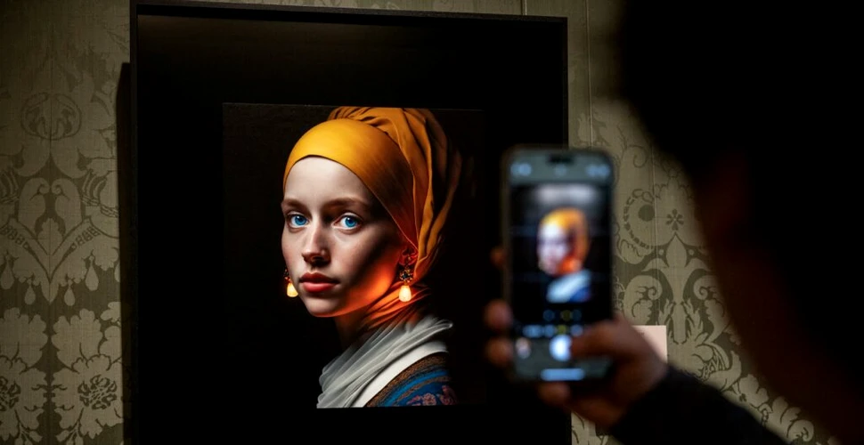 Opera „Fată cu cercel de perlă” a lui Johannes Vermeer a fost recreată de Inteligența Artificială