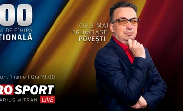 ProSport Live – „Ediții Speciale, cu Marius Mitran”, dedicate echipei naționale de fotbal a României!