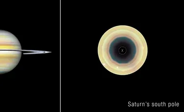 Telescopul Hubble a descoperit un fenomen misterios la polul sudic al planetei Saturn