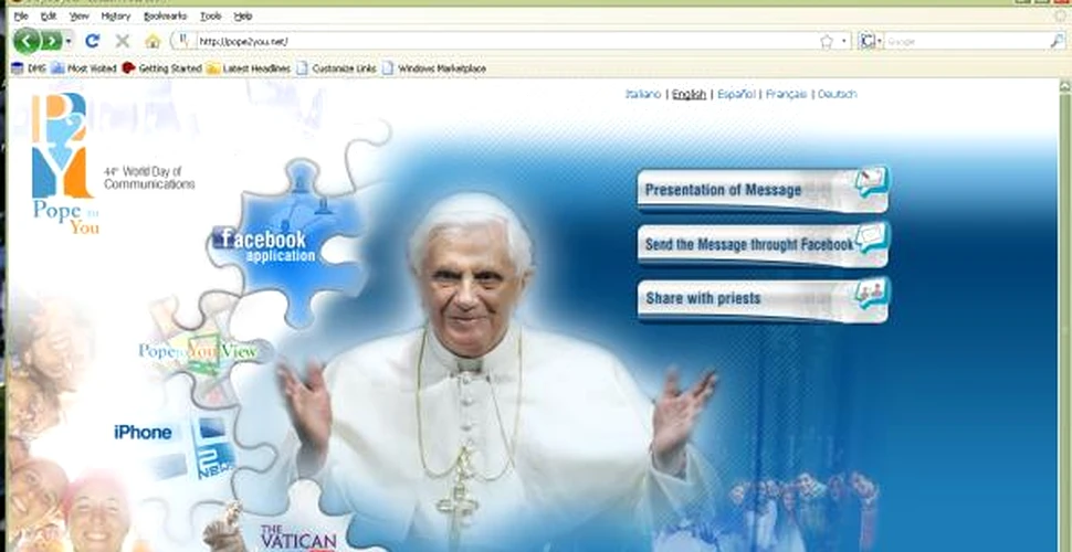 Papa ii indeamna pe preoti sa scrie pe bloguri