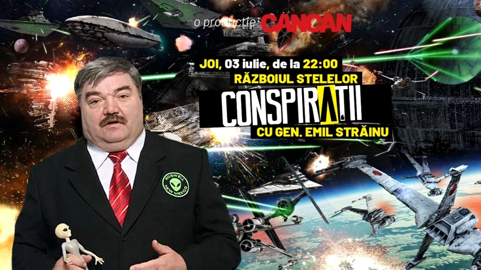 „Conspirații cu gen. Emil Străinu” începe joi, 3 iulie, de la 22:00, LIVE pe YouTube Cancan