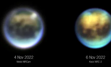 Titan, cel mai mare satelit natural al lui Saturn, nefiresc de asemănător cu Pământul în noi imagini de la Webb