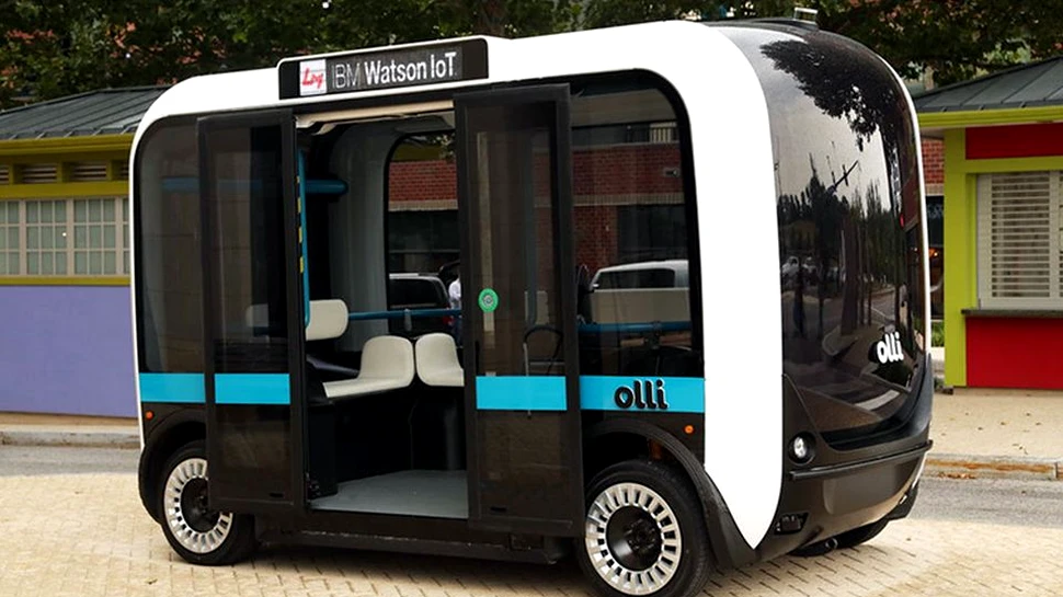 Primul autobuz produs cu ajutorul unei imprimante 3D, gata pentru şosele. Se conduce singur