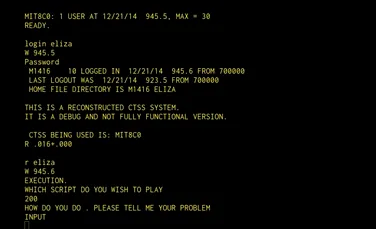 Primul chatbot din lume, ELIZA, a fost „reînviat” folosind cod vechi de 60 de ani