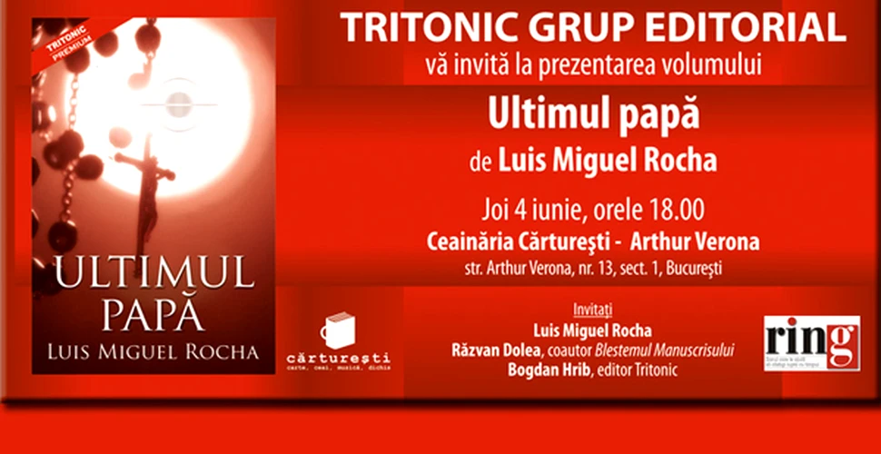 „Ultimul papa” de Luis Miguel Rocha se lanseaza in Romania