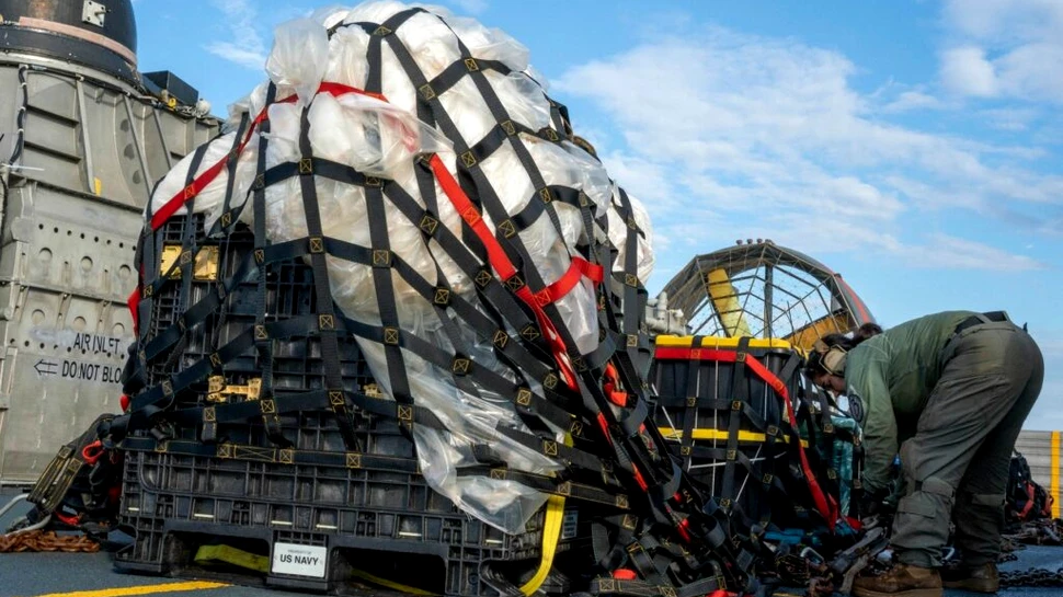 Echipamentul de pe balonul chinezesc, recuperat de americani