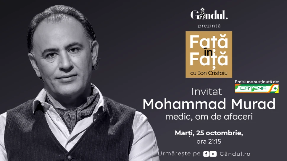 „Față în față cu Ion Cristoiu” începe marți, 25 octombrie, de la ora 21.15