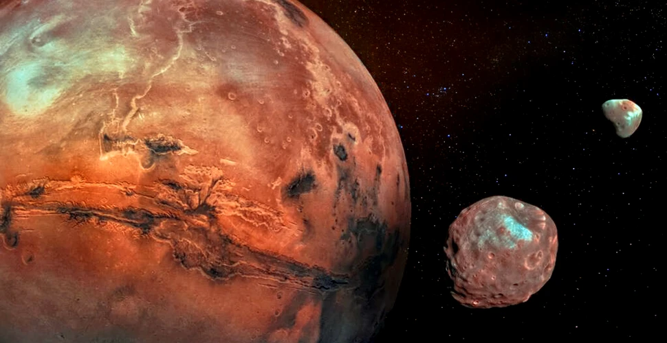 O sondă a detectat „elemente necunoscute” în satelitul natural Phobos al lui Marte