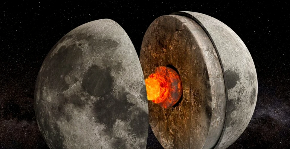 Nucleul Lunii, destul de asemănător cu cel al Pământului. Ce au detectat astronomii?