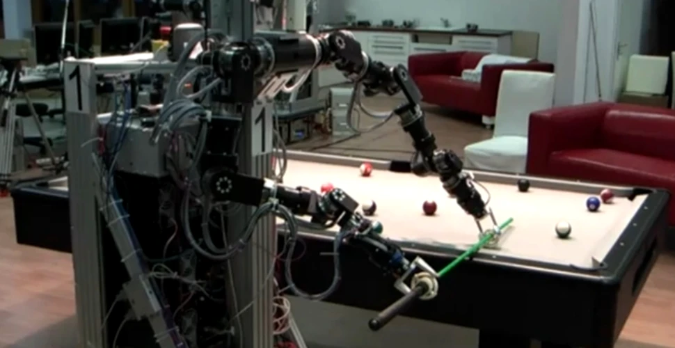 A fost inventat robotul care joacă biliard! (VIDEO)