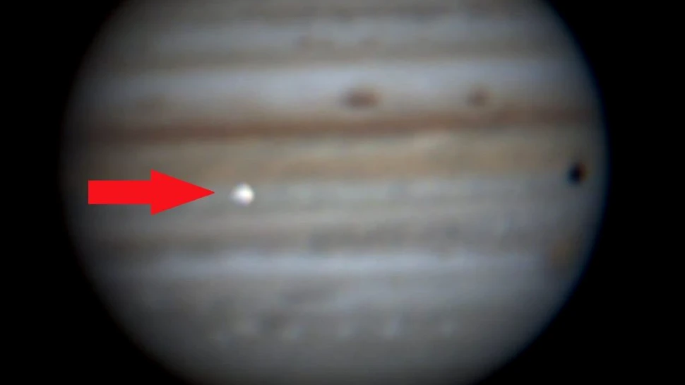 Impact uriaș pe Jupiter. Ceva a explodat în atmosferă, iar momentul a fost surprins de astronomi amatori