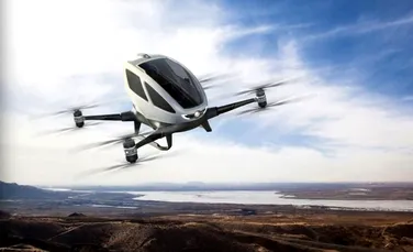Chinezii au inventat PRIMA dronă care poate transporta oameni – VIDEO