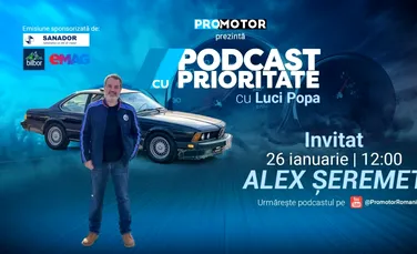 Alex Șeremet, la „Podcast cu Prioritate” #90 by ProMotor: despre mașini cu poveste, colecția lui Ion Țiriac și România la Dakar 2026