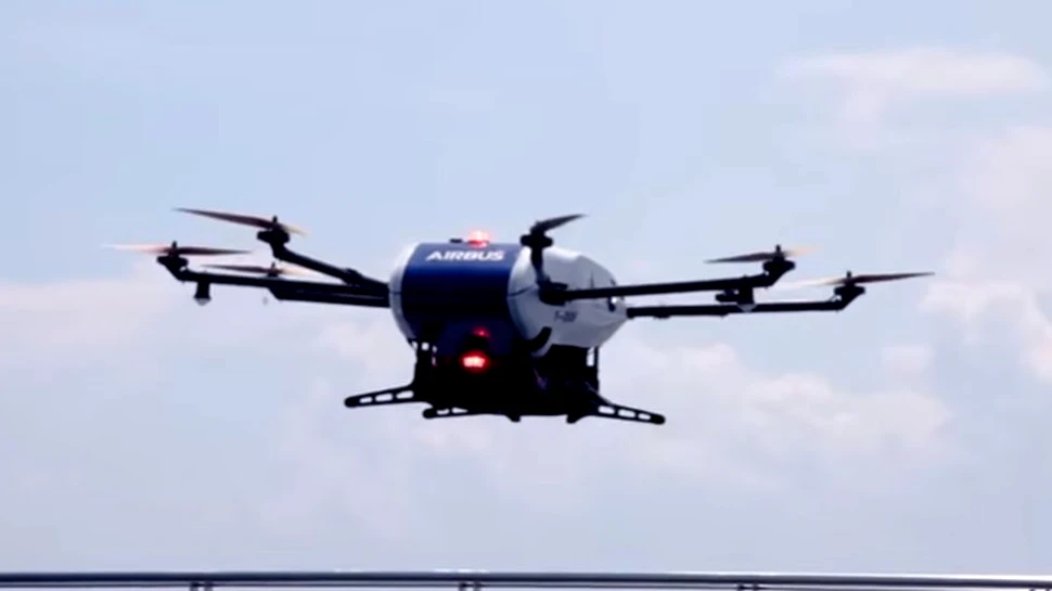Airbus a testat cu succes livrarea cu drona, în Franţa