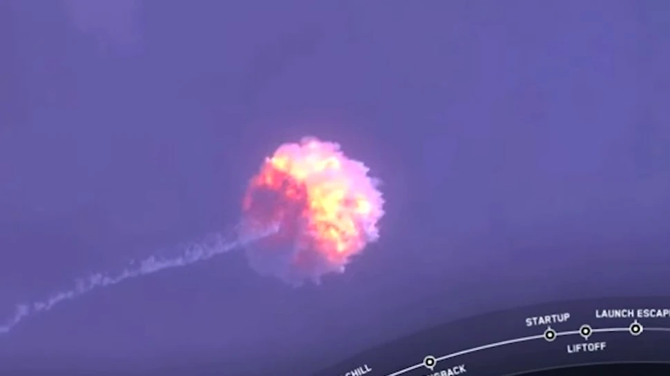 Succes pentru SpaceX în distrugerea unei rachete, ca parte a testării sistemului de salvare al capsulei Dragon