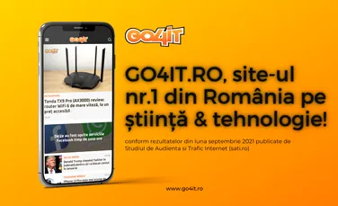 OFICIAL. Go4it.ro – site-ul cu cele mai multe afișări din domeniul Știință și tehnologie în luna septembrie