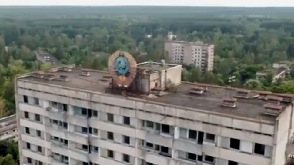 Cum arată acum zona interzisă de lângă Cernobîl? Imagini filmate cu o dronă (VIDEO)