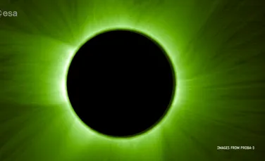 Primele imagini cu eclipsa solară artificială surprinse de misiunea europeană Proba-3