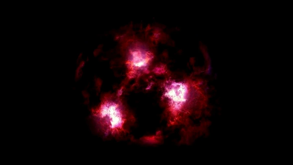 Astronomii au descoperit o galaxie ”monstru” din Universul timpuriu