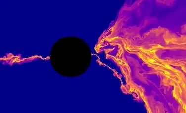 O gaură neagră simulată a oferit detalii necunoscute până acum despre câmpurile magnetice